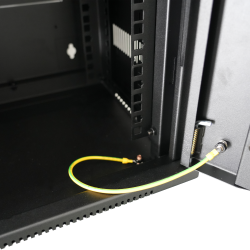 10'' wall cabinet, W 312mm, D 300mm, 6U with lock