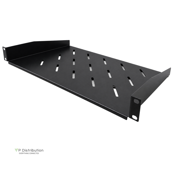 Fixed shelf for wall cabinet. 1U 19" 250mm deep 20kg capacity