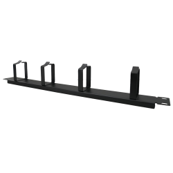 Cable Management Panel with 4 Cable Rings 1U 19"
