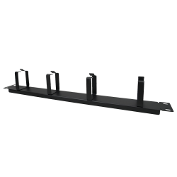 Cable Management Panel with 4 Cable Rings 1U 19"