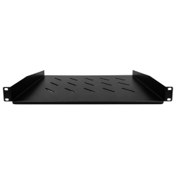 Fixed shelf for wall cabinet. 1U 19" 300mm deep 20kg capacity