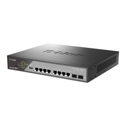 D-Link DSS-200G-10MPP/E 10-Port Switch, Desktop Gigabit PoE Surveillance  242W