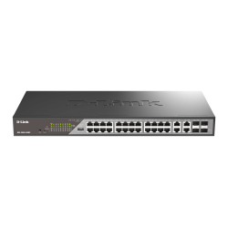 D-Link DSS-200G-28MP/E 28-Port Switch, Desktop Gigabit PoE Surveillance 370W