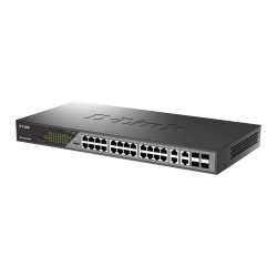 D-Link DSS-200G-28MP/E 28-Port Switch, Desktop Gigabit PoE Surveillance 370W