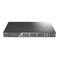 D-Link DSS-200G-28MPP/E 28-Port Switch, Desktop Gigabit PoE Surveillance 518W