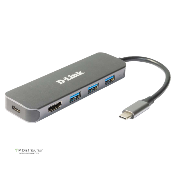 D-Link DUB-2333 5-in-1 USB-C Hub mit HDMI/Power Delivery