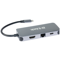 D-Link DUB-2335 6-in-1 USB-C Hub mit HDMI/Gigabit Ethernet/Power Delivery