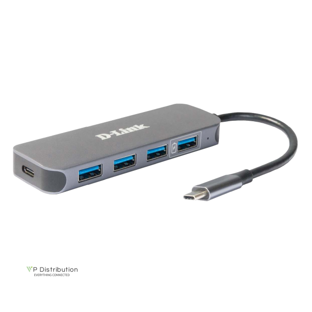 D-Link DUB-2340 USB-C auf 4-Port USB Hub mit Power Delivery