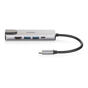 D-Link DUB-M520 USB-C 5-Port USB 3.0 Hub mit HDMI, Ethernet, USB-C Ladeanschluss