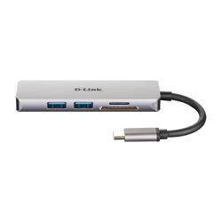 D-Link DUB-M530 USB-C 5-Port USB 3.0 Hub mit HDMI, SD &amp; microSD Card Reader