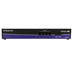 SmartAVI DVI-D, 4-Port, 4x4 Matrix Switch. Includes: [DVR4X4, PS5VD4A]
