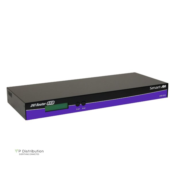 SmartAVI DVI-D,8-Port, 8x8 Matrix Switch. Includes: [DVR8X8, SM-CSW, PS5VD4A]