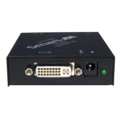 SmartAVI DVI-D, Single-Head, CAT5/5e/6 STP Receiver. Includes: [DVX-200-RX, PS5VD3A-wllmt]