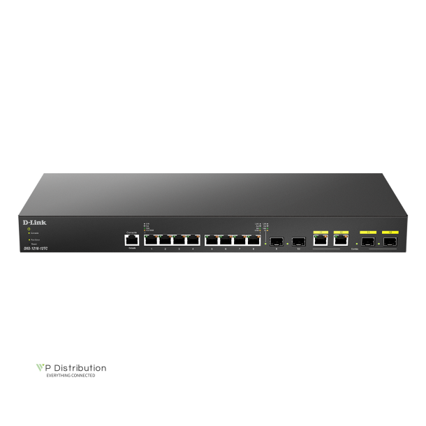 D-Link DXS-1210-12TC 12-Port Smart Managed 10G Switch 4x SFP+