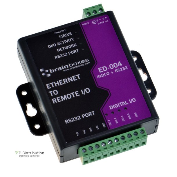 Brainboxes Ethernet to 4 DIO + Ethernet to RS232