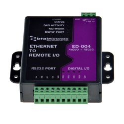 Brainboxes Ethernet to 4 DIO + Ethernet to RS232