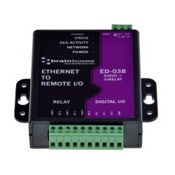 Brainboxes Ethernet to 3 x Relay + 3 Digital Inputs