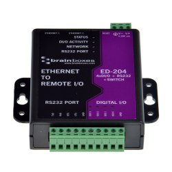 Brainboxes Ethernet to 4 DIO + RS232 + Switch