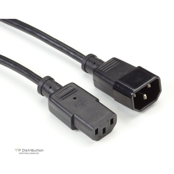 Black Box C13 Socket To C14 Plug Molded Extension Power Cord, 6-Ft.