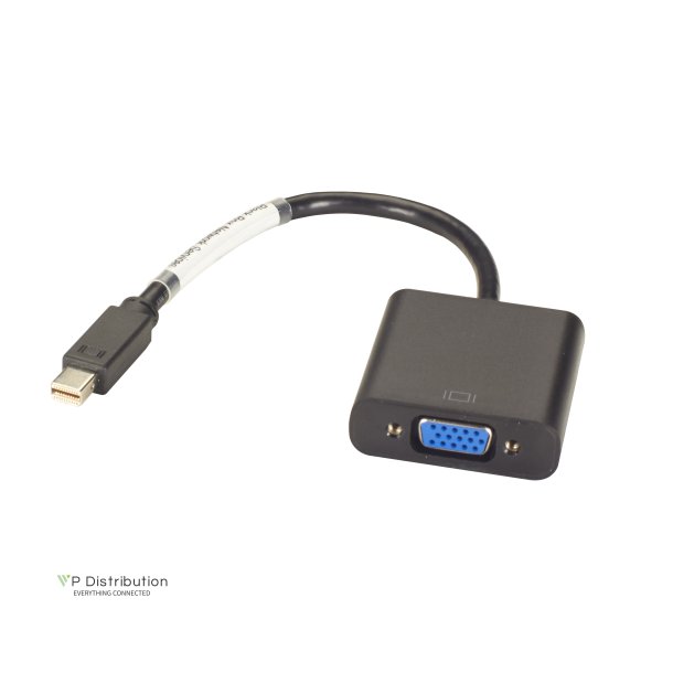 Black Box Mini Displayport Adapter, 32 Awg, Mini Displayport Male To V