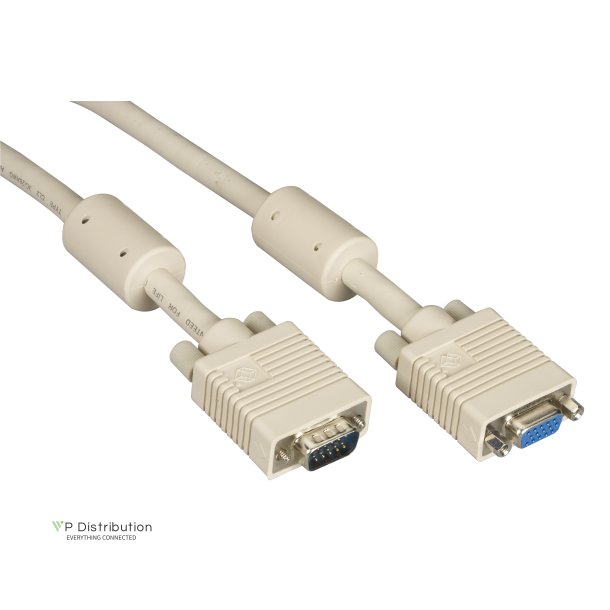 Black Box Vga Video Cable W/Ferrite Core M/F Beige 10Ft