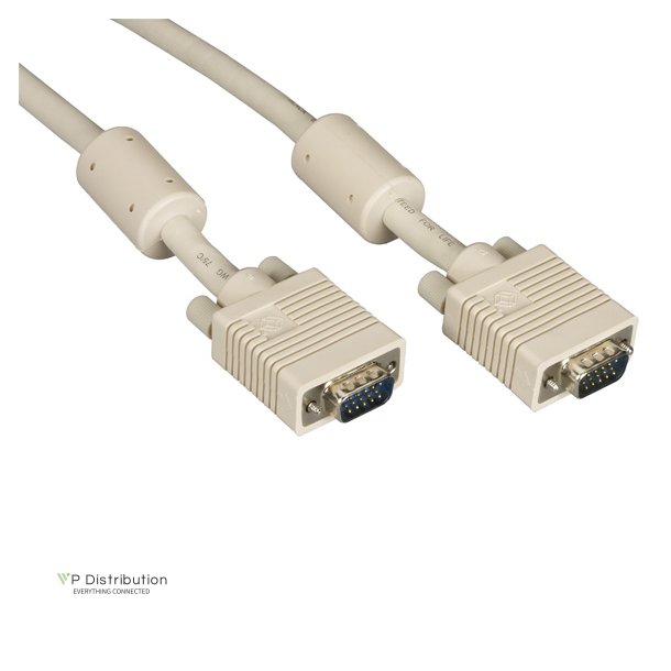 Black Box Vga Video Cable W/Ferrite Core M/M Beige 5Ft