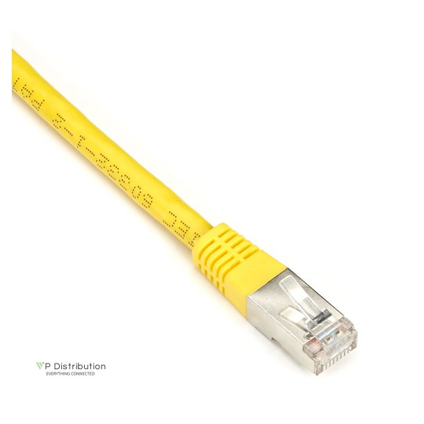 Black Box CAT5E SHLD PATCH CABLE 15FT 26 AWG STRND CM YELLOW