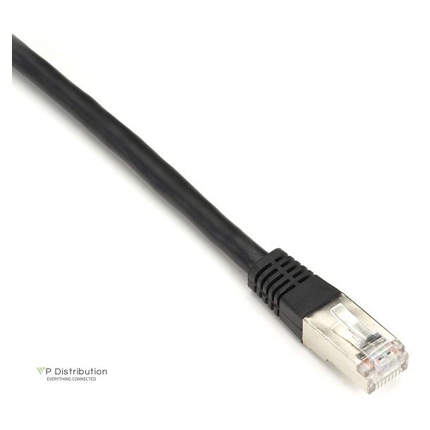 Black Box CAT6 SHLD PATCH CABLE 2FT 26 AWG STRND CM BLACK