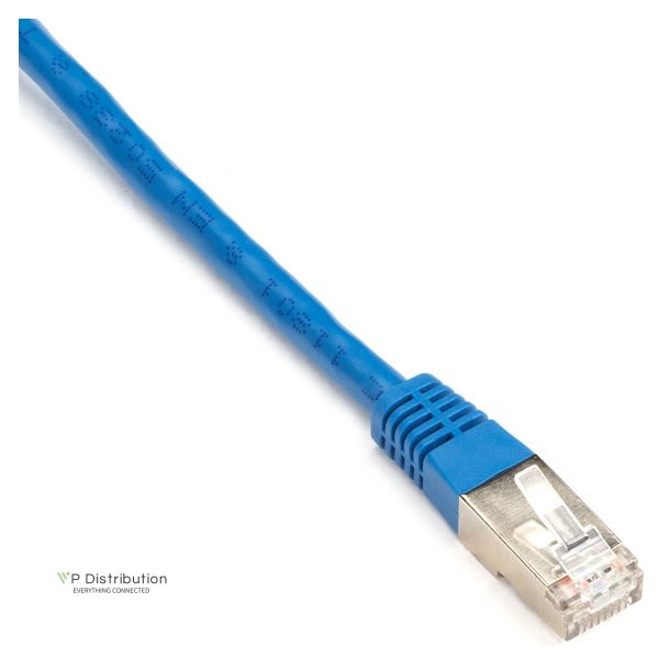 Black Box CAT6 SHLD PATCH CABLE 2FT 26 AWG STRND CM BLUE