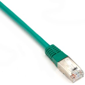 Black Box CAT6 SHLD PATCH CABLE 2FT 26 AWG STRND CM GREEN