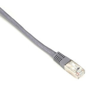 Black Box CAT6 SHLD PATCH CABLE 15FT 26 AWG STRND CM GRAY