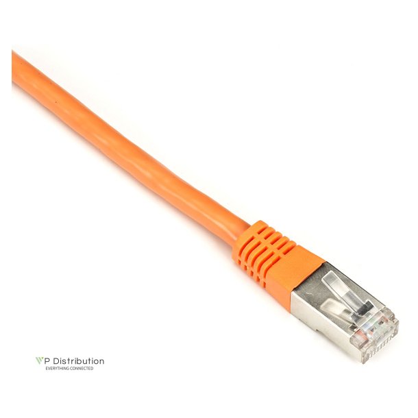 Black Box CAT6 SHLD PATCH CABLE 10FT 26 AWG STRND CM ORANGE