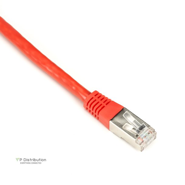 Black Box CAT6 SHLD PATCH CABLE 2FT 26 AWG STRND CM RED