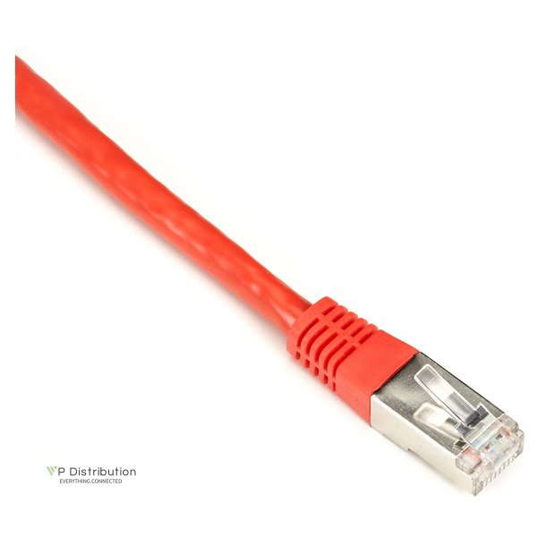 Black Box CAT6 SHLD PATCH CABLE 3FT 26 AWG STRND CM RED