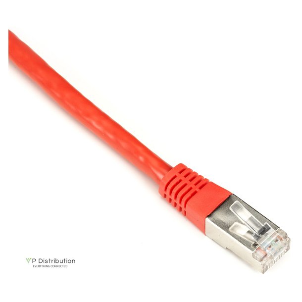 Black Box CAT6 SHLD PATCH CABLE 15FT 26 AWG STRND CM RED