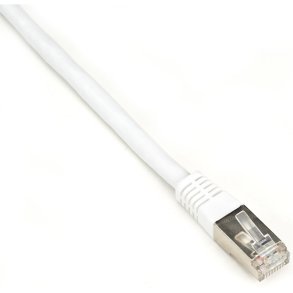 Black Box CAT6 SHLD PATCH CABLE 10FT 26 AWG STRND CM WHITE