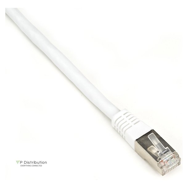 Black Box CAT6 SHLD PATCH CABLE 10FT 26 AWG STRND CM WHITE