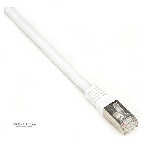 Black Box CAT6 SHLD PATCH CABLE 20FT 26 AWG STRND CM WHITE