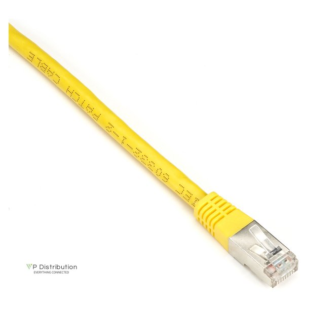 Black Box CAT6 SHLD PATCH CABLE 2FT 26 AWG STRND CM YELLOW