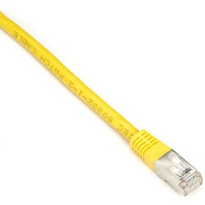 Black Box CAT6 SHLD PATCH CABLE 25FT 26 AWG STRND CM YELLOW