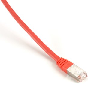 Black Box CAT6 SHLD CBL RED 10' 24 AWG, SLD 4PR, CMP