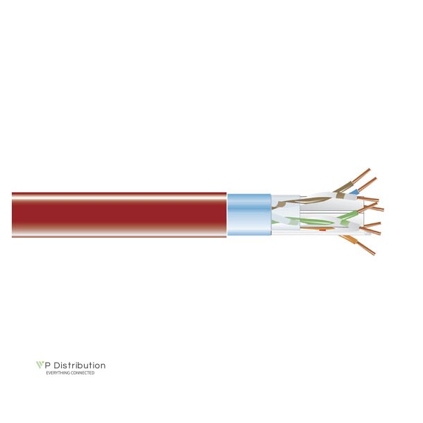 Black Box Cat6 Bulk Cable 400 Mhz, Shld, Pvc-Red