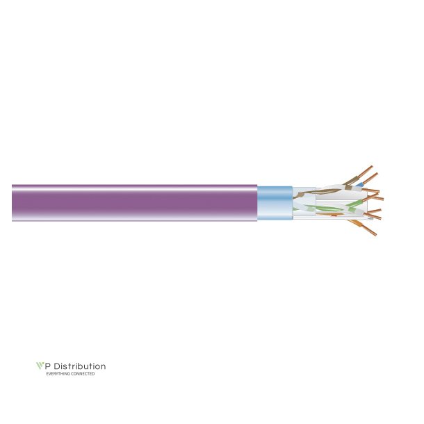 Black Box Cat6 Bulk Cable 400 Mhz, Shld, Pvc-Violet