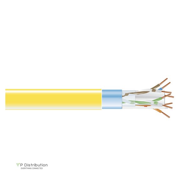 Black Box Cat6 Bulk Cable 400 Mhz, Shld, Plenum-Yellow