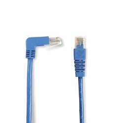 Black Box CAT6 90 DWN TO STR PATCH CABLE BLUE 3FT