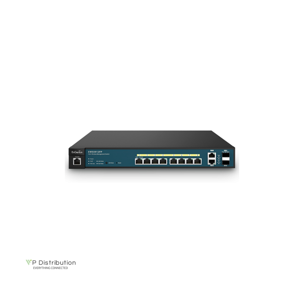 ENGENIUS 8-PORT GIGABIT POE WIRELESS MANAGEMENT SWITCH