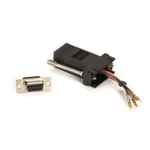 Black Box Modular Adapter Kit Rj45(8 Wire)- Db9 F-Blck