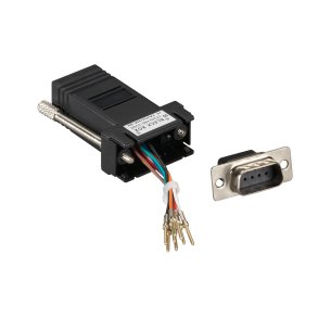 Black Box Modular Adapter Kit Rj45(8 Wire) Db9 M -Black