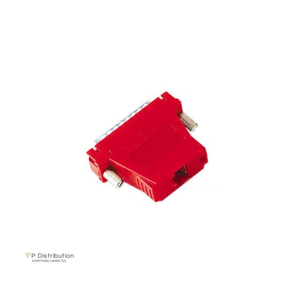 Black Box Modular Adapter Kit Rj45(8 Wire)- Db25 M -Red