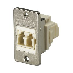 Black Box Panel Mount Bezel Keystone Opening - Silver